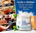 Ayuda a eliminar manchas superficiales causadas por café, té, vino y tabaco