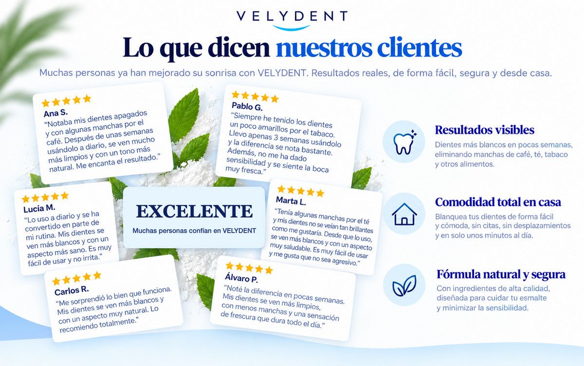 Lo que dicen nuestros clientes: opiniones sobre VELYDENT